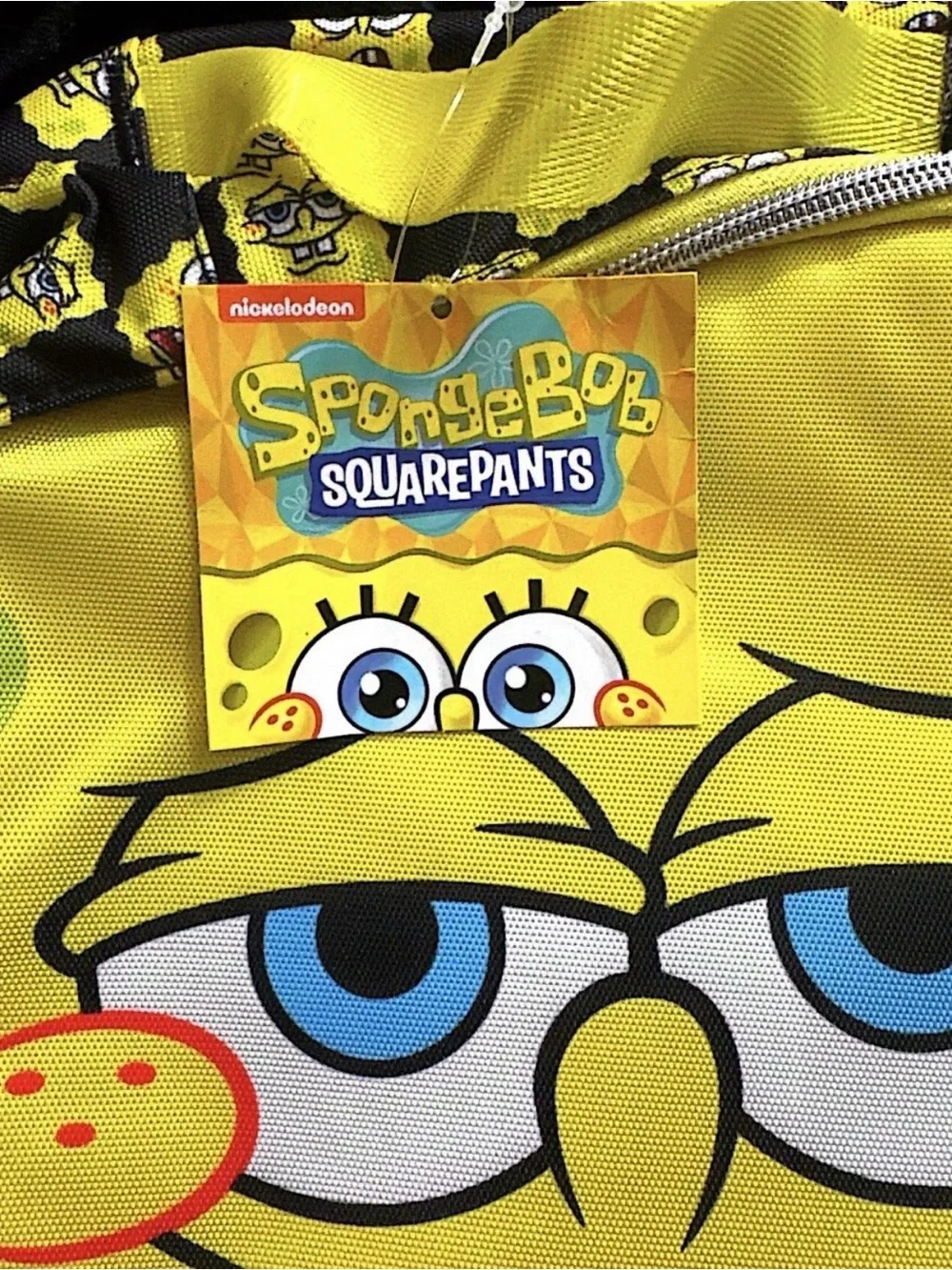 Nickelodeon SpongeBob Yellow and Black Kids Backpack